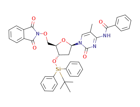 Molecular Structure of 166758-15-2 (5'-O-Phthalimido-N<sup>4</sup>-benzoyl-3'-O-(tert-butyldiphenylsilyl)-5-methyl-2'-deoxycytidine)