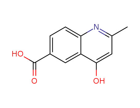 Molecular Structure of 103853-88-9 (4-HYDROXY-2-METHYL-QUINOLINE-6-CARBOXYLIC ACID)