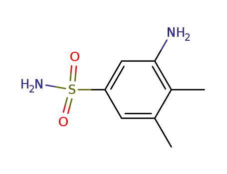 Molecular Structure of 101251-33-6 (3,4-Xylenesulfonamide,5-amino-(6CI))