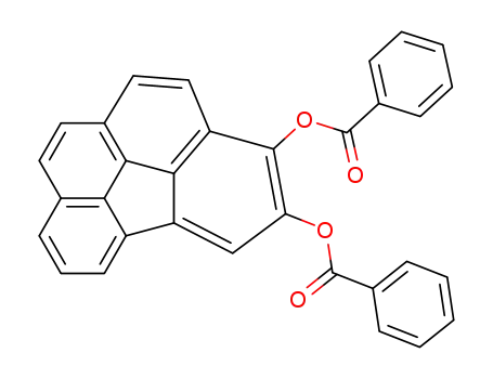 Molecular Structure of 255871-48-8 (3,4-bis(benzoyloxy)benzo[ghi]fluoranthene)