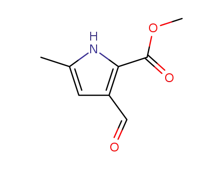 Molecular Structure of 203207-46-9 (1H-Pyrrole-2-carboxylicacid,3-formyl-5-methyl-,methylester(9CI))