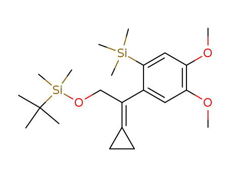 1-(tert-Butyldimethylsiloxy)-2-cyclopropylidene-2-(4,5-dimethoxy-2-(trimethylsilyl)phenyl)ethane
