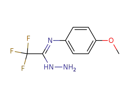 Molecular Structure of 167287-87-8 (Ethanimidic acid, 2,2,2-trifluoro-N-(4-methoxyphenyl)-, hydrazide)