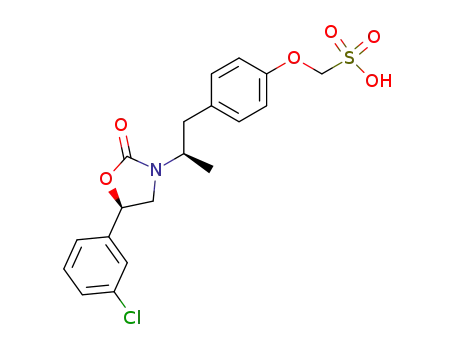(4-{(R)-2-[(R)-5-(3-Chloro-phenyl)-2-oxo-oxazolidin-3-yl]-propyl}-phenoxy)-methanesulfonic acid