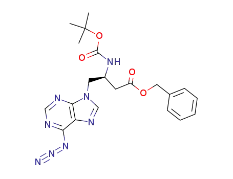 (S)-4-(6-Azido-purin-9-yl)-3-tert-butoxycarbonylamino-butyric acid benzyl ester