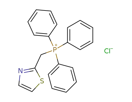Molecular Structure of 115754-94-4 (thiazol-2-ylmethyltriphenylphosphonium chloride)