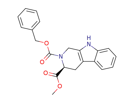Molecular Structure of 160024-55-5 ((S)-1,3,4,9-Tetrahydro-β-carboline-2,3-dicarboxylic acid 2-benzyl ester 3-methyl ester)