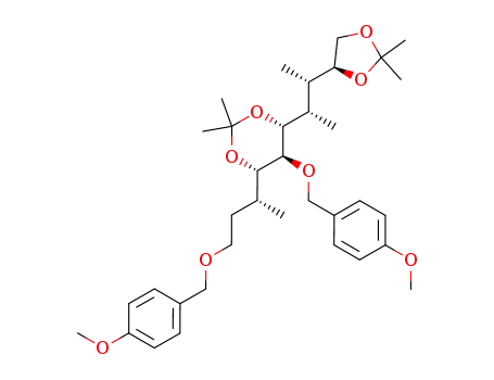 (4R,5S,6S)-4-[(1S,2S)-2-((S)-2,2-Dimethyl-[1,3]dioxolan-4-yl)-1-methyl-propyl]-5-(4-methoxy-benzyloxy)-6-[(R)-3-(4-methoxy-benzyloxy)-1-methyl-propyl]-2,2-dimethyl-[1,3]dioxane