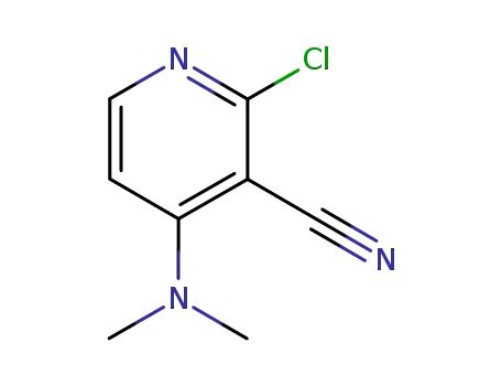 Molecular Structure of 147992-80-1 (2-chloro-4-(dimethylamino)pyridine-3-carbonitrile)