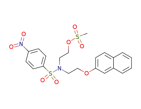 Methanesulfonic acid 2-[[2-(naphthalen-2-yloxy)-ethyl]-(4-nitro-benzenesulfonyl)-amino]-ethyl ester
