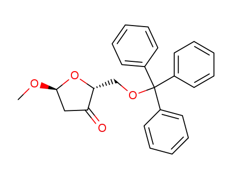 methyl 2-deoxy-5-O-trityl-α-D-glycero-pentofuranosid-3-ulose