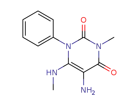 5-amino-3-methyl-6-methylamino-1-phenyluracil