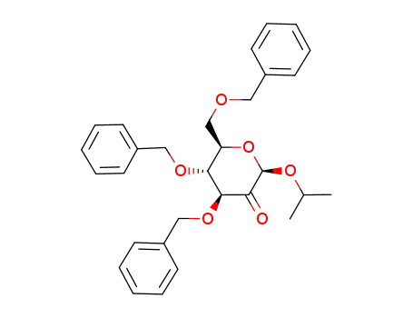 isopropyl 3,4,6-tri-O-benzyl-β-D-arabino-hexopyranosid-2-ulose