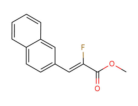 Molecular Structure of 1075204-23-7 ((Z)-methyl 2-fluoro-3-(naphth-2-yl)acrylate)