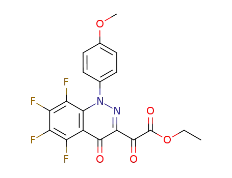 ethyl 2-[1-(4-methoxyphenyl)-5,6,7,8-tetrafluoro-4-oxo-1,4-dihydrocinnolin-3-yl]-2-oxoacetate