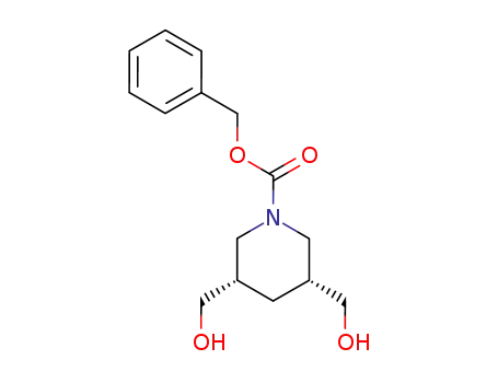 (3S,5R)-3,5-Bis-hydroxymethyl-piperidine-1-carboxylic acid benzyl ester