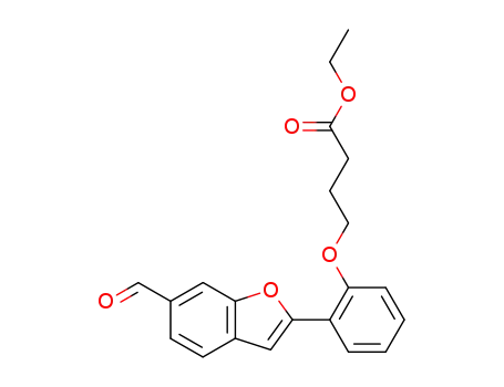 2-<2-(3-ethoxycarbonyl-1-propyloxy)phenyl>-6-formylbenzo<b>furan