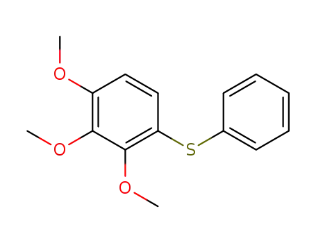 Molecular Structure of 106592-91-0 (1,2,3-Trimethoxy-4-(phenylthio)benzene)