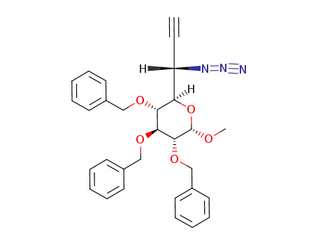 Methyl 6-azido-2,3,4-tri-O-benzyl-6,7,8-trideoxy-L-glycero-α-D-gluco-oct-7-ynopyranoside