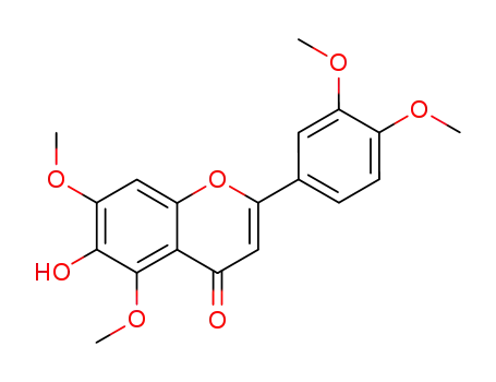 4H-1-Benzopyran-4-one,
2-(3,4-dimethoxyphenyl)-6-hydroxy-5,7-dimethoxy-