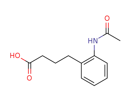 Molecular Structure of 153685-97-3 (4-(2-acetamidophenyl)butanoic acid)