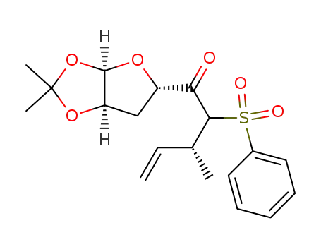 (R)-2-Benzenesulfonyl-1-((3aR,5S,6aR)-2,2-dimethyl-tetrahydro-furo[2,3-d][1,3]dioxol-5-yl)-3-methyl-pent-4-en-1-one