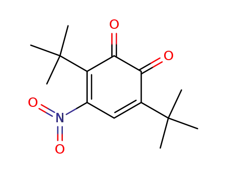 Molecular Structure of 325135-54-4 (3,5-Cyclohexadiene-1,2-dione, 3,6-bis(1,1-dimethylethyl)-4-nitro-)