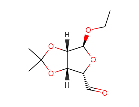 D-arabino-Pentodialdo-5,2-furanoside, ethyl 3,4-O-(1-methylethylidene)-, (5S)- (9CI)