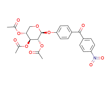 <4-(4-nitrobenzoyl)phenyl>-2,3,4-tri-O-acetyl-β-D-xylopyranoside