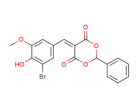 5-(3-bromo-4-hydroxy-5-methoxybenzylidene)-2-phenyl-1,3-dioxane-4,6-dione