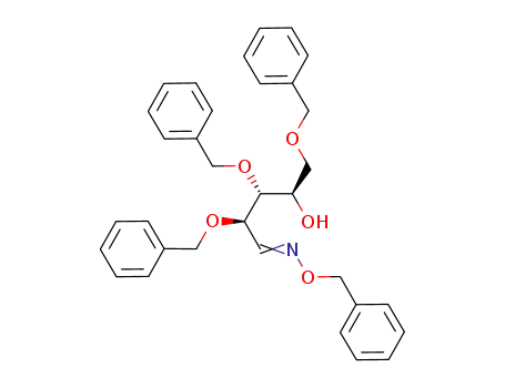 Molecular Structure of 266677-35-4 (2,3,5-tri-O-benzyl-D-arabinose-O-benzyloxime)