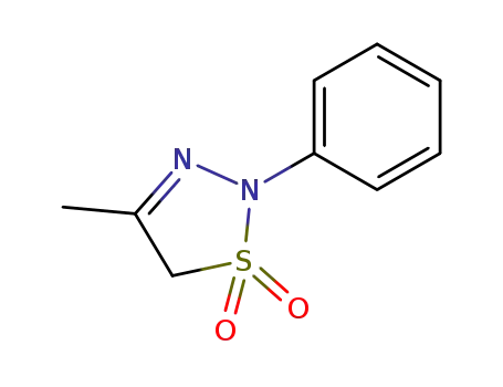 Molecular Structure of 115271-81-3 (1,2,3-Thiadiazole, 2,5-dihydro-4-methyl-2-phenyl-, 1,1-dioxide)
