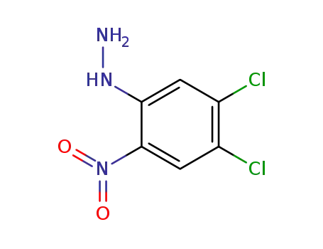 Molecular Structure of 59488-35-6 (Hydrazine, (4,5-dichloro-2-nitrophenyl)-)