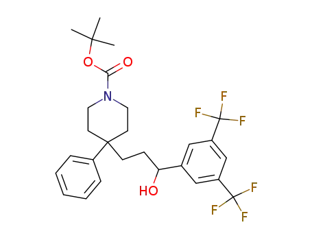 4-[3-(3,5-Bis-trifluoromethyl-phenyl)-3-hydroxy-propyl]-4-phenyl-piperidine-1-carboxylic acid tert-butyl ester