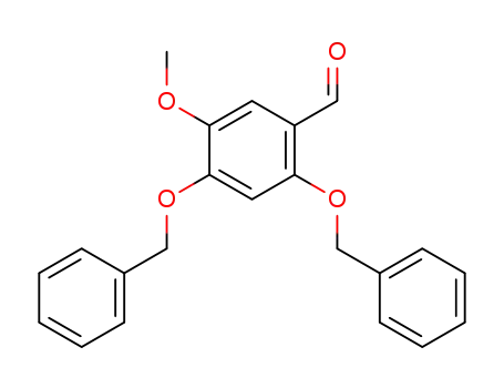 Molecular Structure of 7298-50-2 (Benzaldehyde, 5-methoxy-2,4-bis(phenylmethoxy)-)