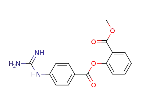 Molecular Structure of 89022-11-7 (2'-carbomethoxyphenyl 4-guanidinobenzoate)