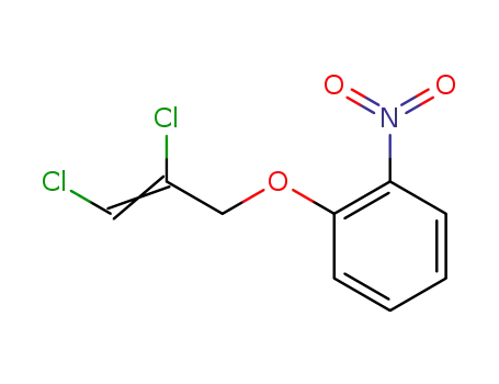 Molecular Structure of 84165-55-9 (1-((Z)-2,3-Dichloro-allyloxy)-2-nitro-benzene)