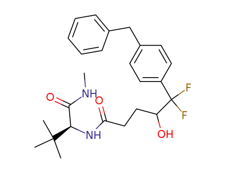 5-(4-Benzyl-phenyl)-5,5-difluoro-4-hydroxy-pentanoic acid ((S)-2,2-dimethyl-1-methylcarbamoyl-propyl)-amide