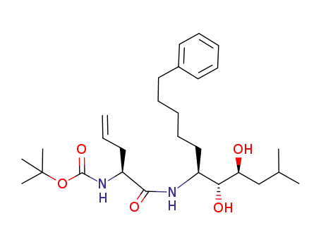 {(S)-1-[(1S,2R,3S)-2,3-Dihydroxy-5-methyl-1-(5-phenyl-pentyl)-hexylcarbamoyl]-but-3-enyl}-carbamic acid tert-butyl ester