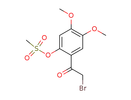 Methanesulfonic acid 2-(2-bromo-acetyl)-4,5-dimethoxy-phenyl ester