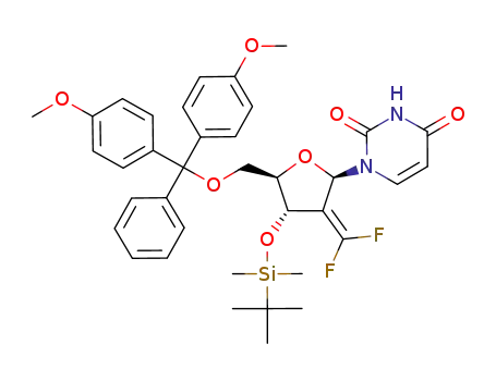 1-[(2R,4S,5R)-5-[Bis-(4-methoxy-phenyl)-phenyl-methoxymethyl]-4-(tert-butyl-dimethyl-silanyloxy)-3-difluoromethylene-tetrahydro-furan-2-yl]-1H-pyrimidine-2,4-dione
