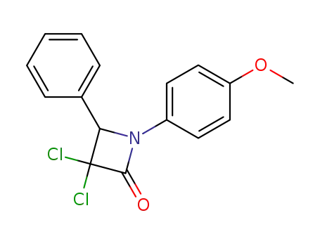 2-Azetidinone, 3,3-dichloro-1-(4-methoxyphenyl)-4-phenyl-