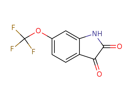 Molecular Structure of 162252-92-8 (6-(TRIFLUOROMETHOXY)-1H-INDOLE-2,3-DIONE)