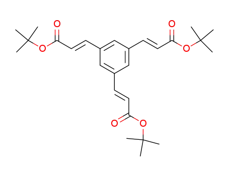 Molecular Structure of 403705-07-7 (2-Propenoic acid, 3,3',3''-(1,3,5-benzenetriyl)tris-, tris(1,1-dimethylethyl)
ester, (2E,2'E,2''E)-)