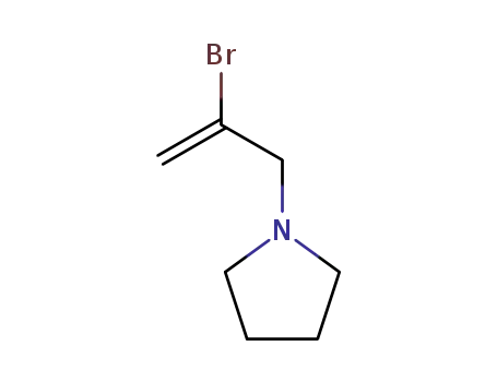 Molecular Structure of 36138-67-7 (1-(2-bromoprop-2-en-1-yl)pyrrolidine)