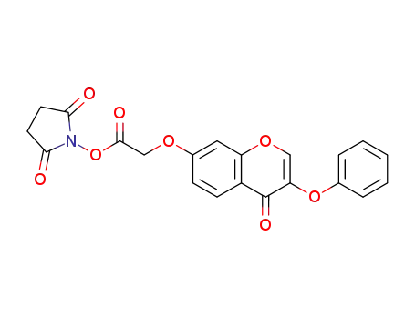 2,5-Pyrrolidinedione,
1-[[[(4-oxo-3-phenoxy-4H-1-benzopyran-7-yl)oxy]acetyl]oxy]-