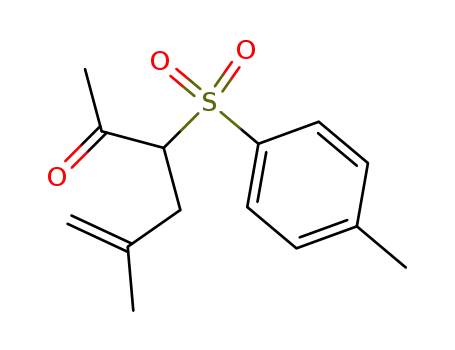 Molecular Structure of 118068-97-6 (5-Methyl-3-(toluene-4-sulfonyl)-hex-5-en-2-one)