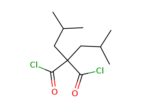 Molecular Structure of 160191-78-6 (Propanedioyl dichloride, bis(2-methylpropyl)-)