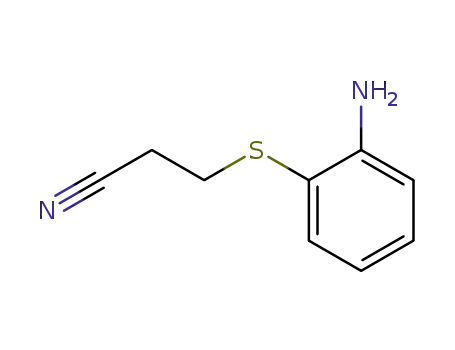 Molecular Structure of 4327-52-0 (3-[(2-AMINOPHENYL)THIO]PROPANENITRILE)