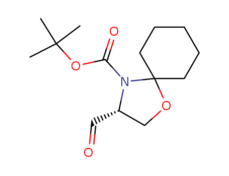 1-Oxa-4-azaspiro[4.5]decane-4-carboxylic acid, 3-formyl-, 1,1-dimethylethyl ester, (3R)-
